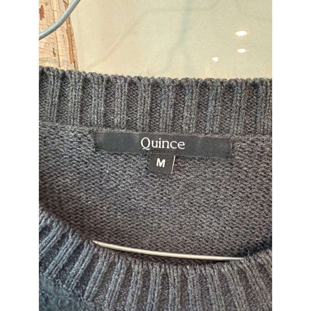 Quince size medium gray organic cotton sweater - Picture 2 of 3